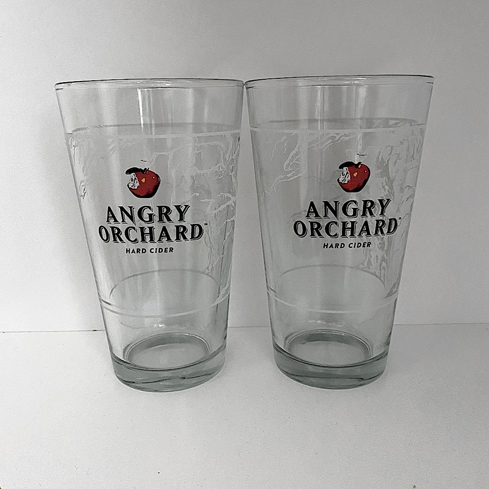 Set of 2 Angry Orchard Pint Glasses